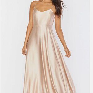 Show Me Your Mumu Faith Dress Champagne Luxe Satin